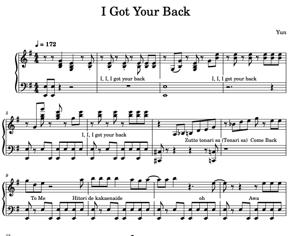 I Got Your Back ILLIT Sheet Music ( FULL VERSION )